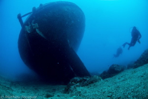 come to Costa Brava ! (Boreas wreck, Palamos) by Mathieu Foulquié 